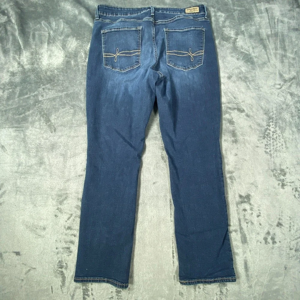 Levi's Denizen Fits 30x27 Jeans Mid Rise Stetch Blue Denim‎ Bootcut Faded Ranch